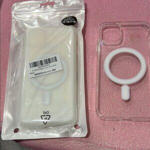 Clear Phone Case with White Ring for iPhone 11